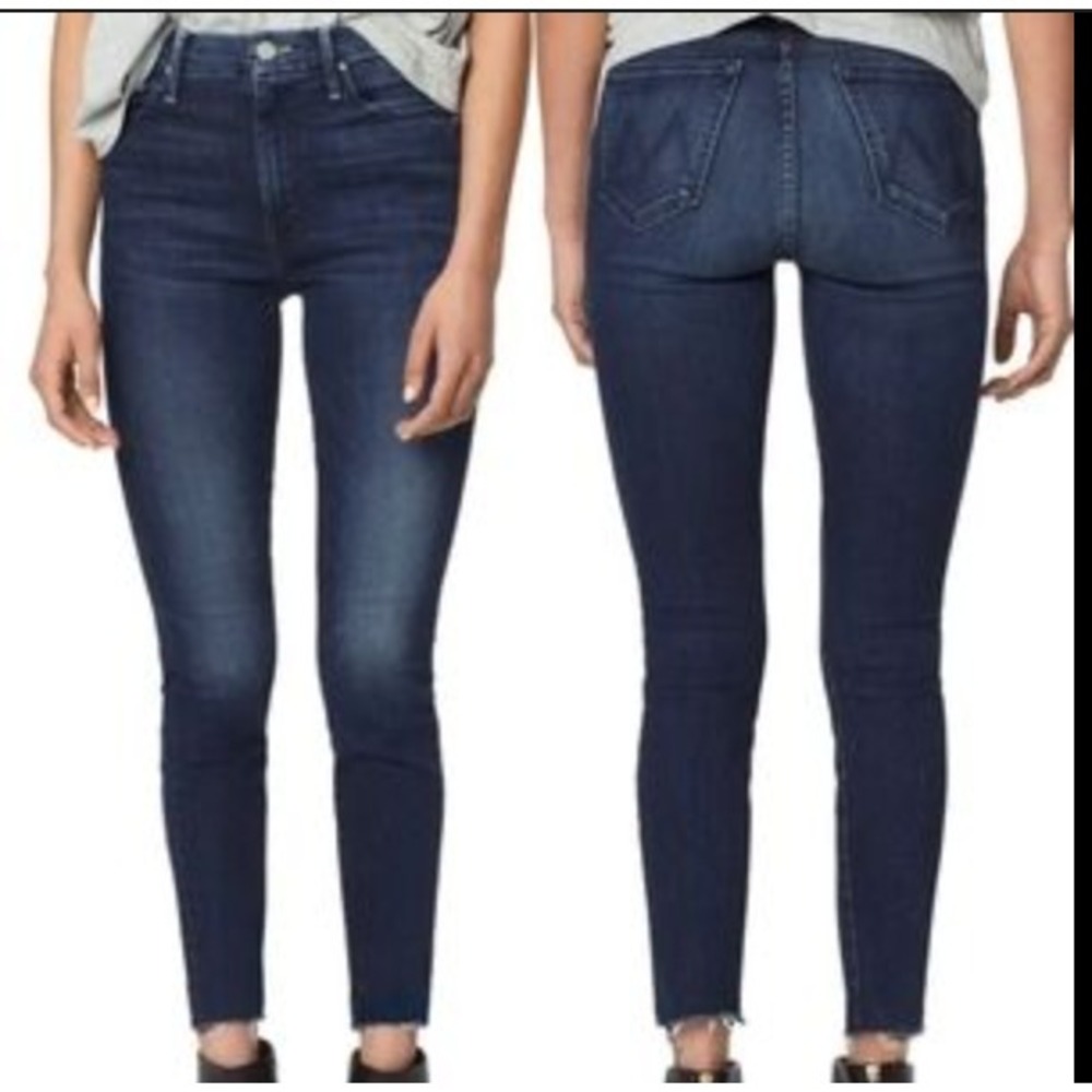 Mother The High Waisted Looker Coffe Tea Or Me Wash Women 27 Stretch USA Made‎
